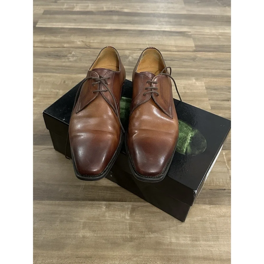 Magnanni Men's Dress Shoes EU 41 US 8 Brown Tobacco Brooklyn Style 25766